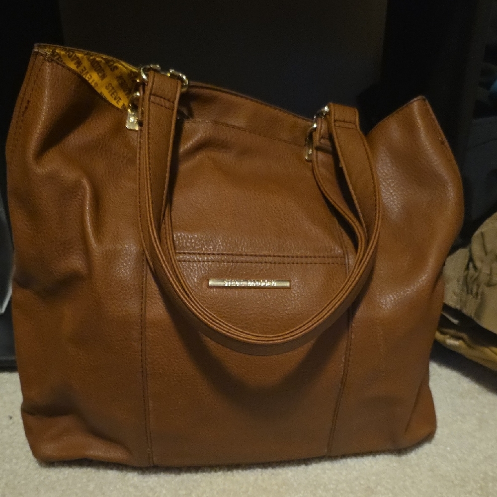 Steve Madden Tan Leather Tote